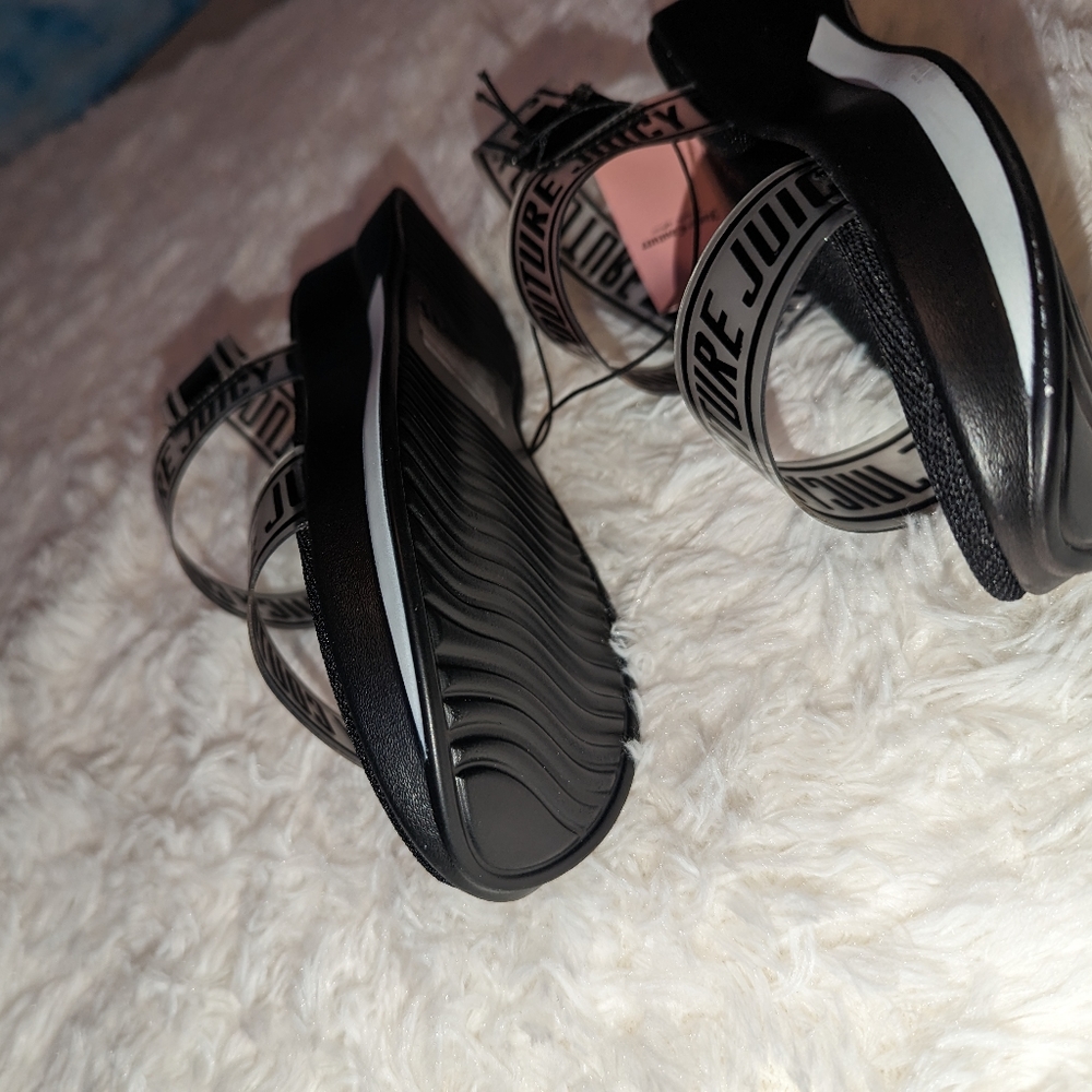 Nwt Juicy couture black lMANY sandals - Picture 2 of 13